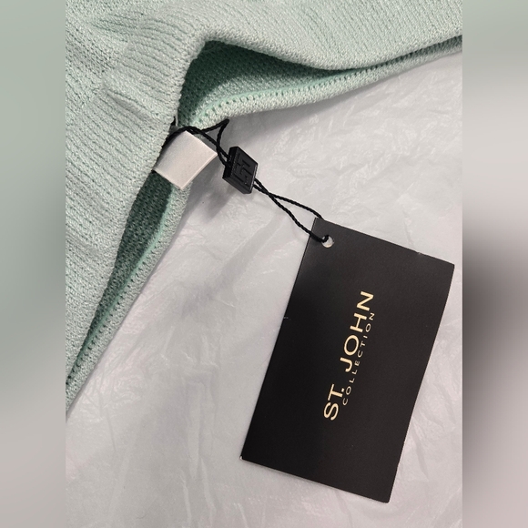 NWT ST. JOHN KNIT PANTS  In Breeze SZ 16 - Picture 3 of 13